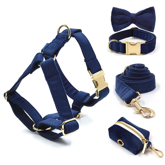 Ultra-Soft Activewear Harness Set - Deep Blue
