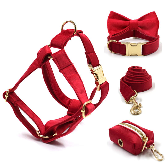 Ultra-Soft Activewear Harness Set - Red