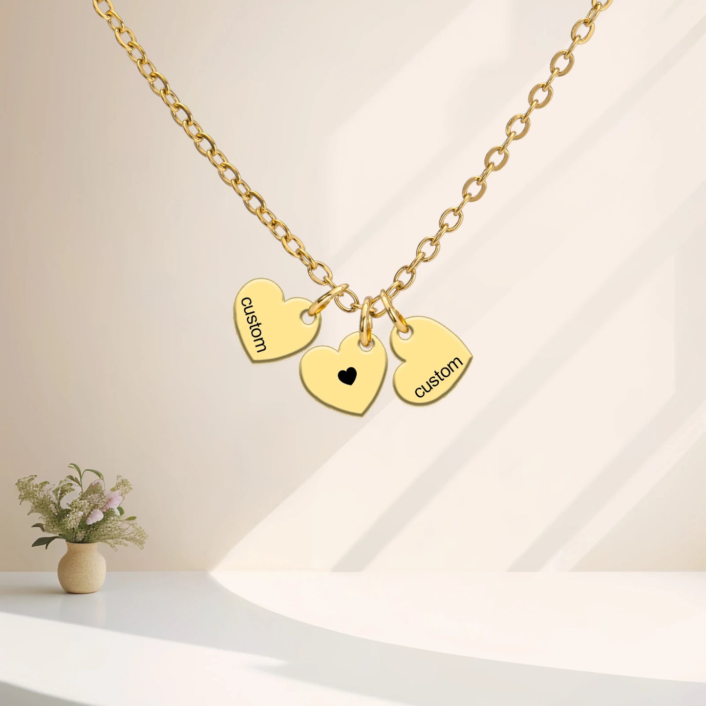 3 Heart Necklace