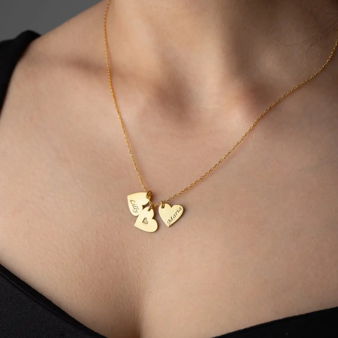 3 Heart Necklace